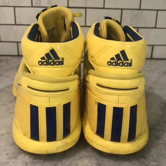 Adidas Adizero Sneakers Mens 15 Yellow Rose 1 Retro All Star Basketball Shoes - Picture 5 of 14
